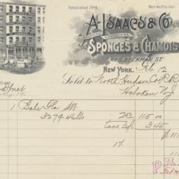 A. Isaacs & Co. Bill or...