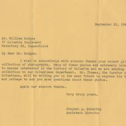 Letter from Stephen McCarth...